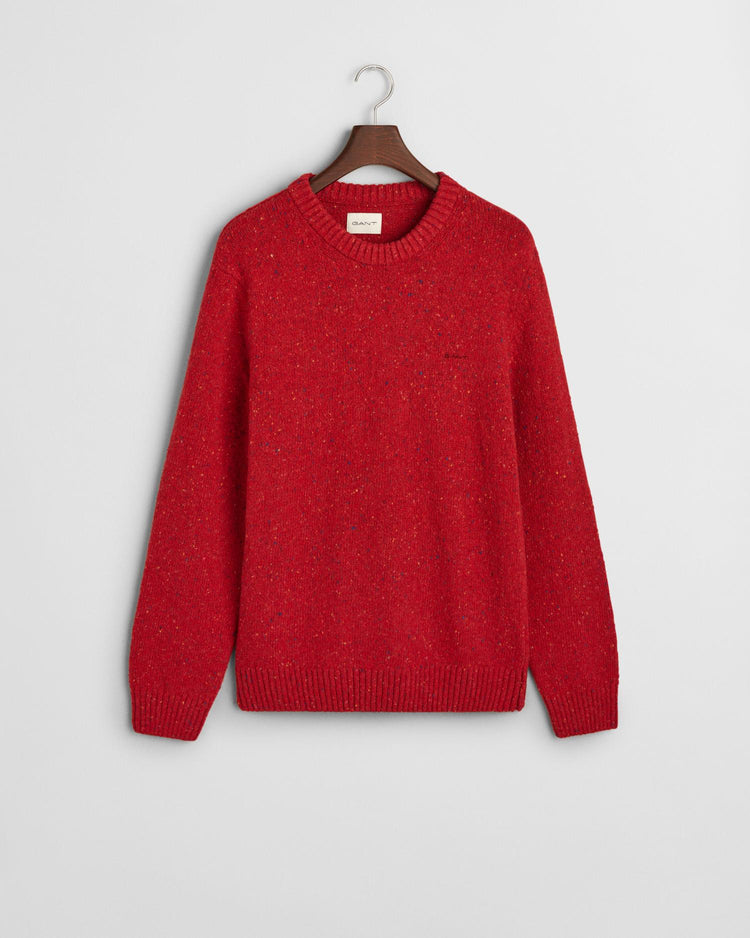 Gant Apparel Mens NEPS WOOL C NECK 620/BRIGHT RED