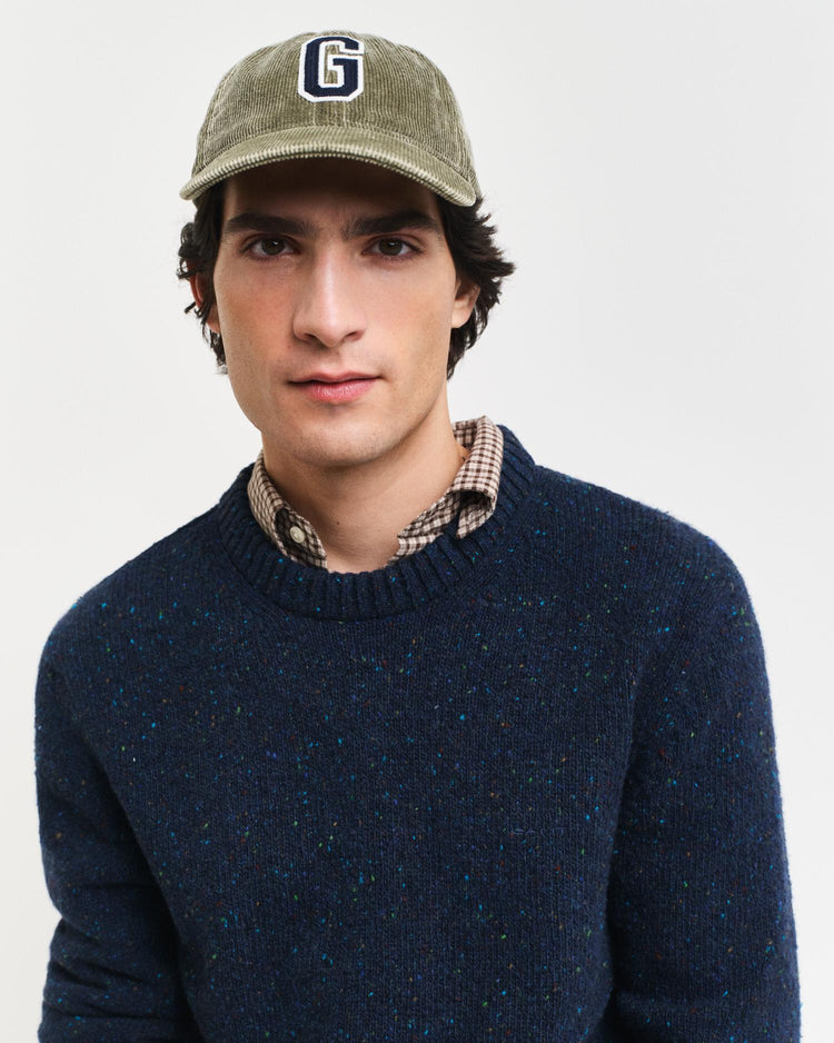 Gant Apparel Mens NEPS WOOL C NECK 433/EVENING BLUE