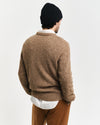 Gant Apparel Mens NEPS WOOL C NECK 283/LIGHT BROWN MELANGE