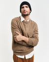 Gant Apparel Mens NEPS WOOL C NECK 283/LIGHT BROWN MELANGE