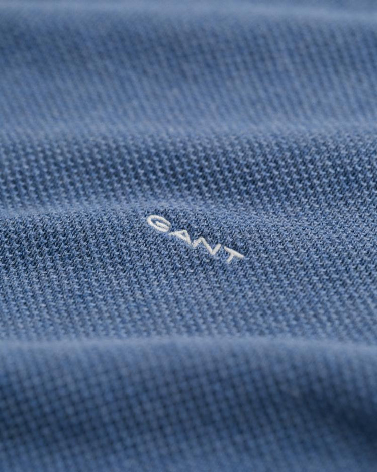 Gant Apparel Mens COTTON PIQUE C-NECK 906/DENIM BLUE MEL