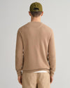 Gant Apparel Mens COTTON PIQUE C-NECK 248/DARK KHAKI