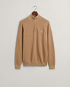 Gant Apparel Mens COTTON PIQUE HALFZIP 248/DARK KHAKI