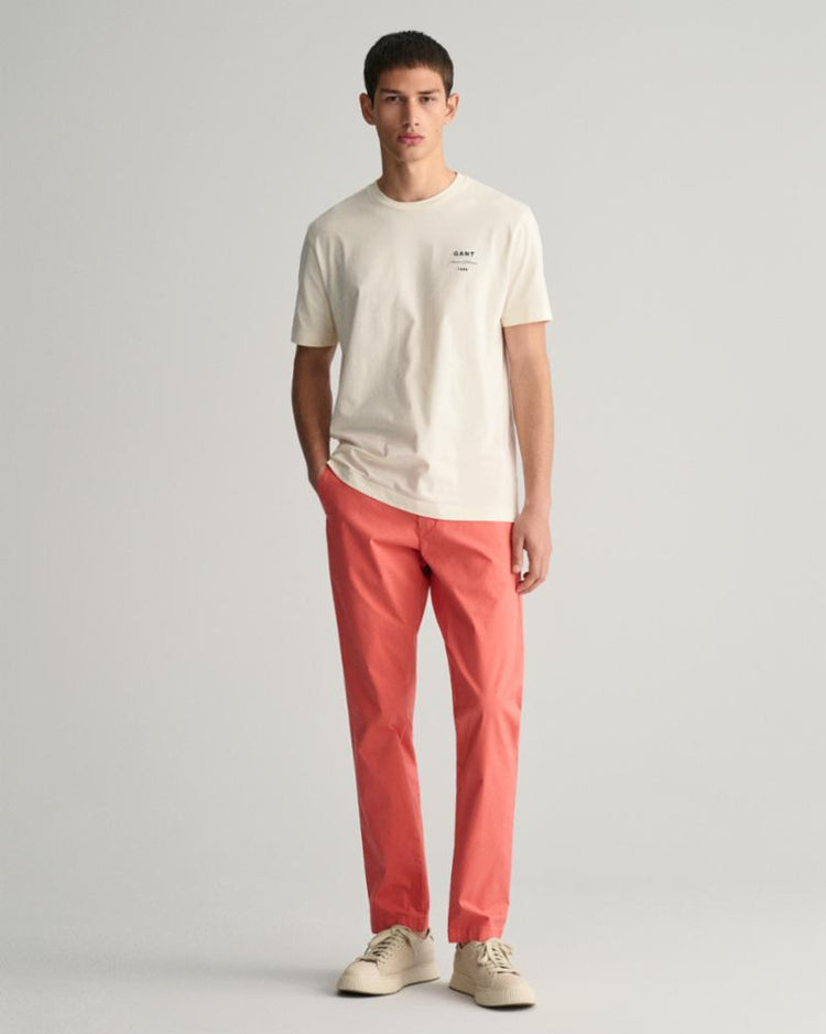 Gant Apparel Mens SLIM SUNFADED CHINOS 628/SUNSET PINK