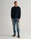 Gant Apparel Mens SUPERFINE LAMBSWOOL C 410/MARINE