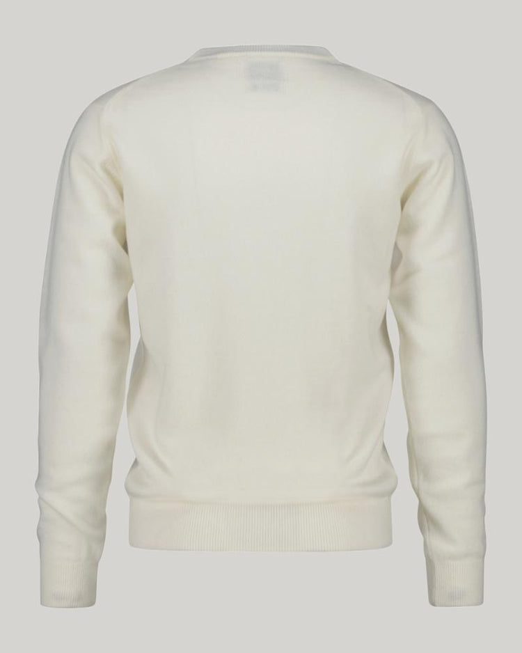 Gant Apparel Mens SUPERFINE LAMBSWOOL C NECK 130/CREAM