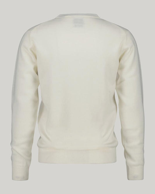 Gant Apparel Mens SUPERFINE LAMBSWOOL C NECK 130/CREAM