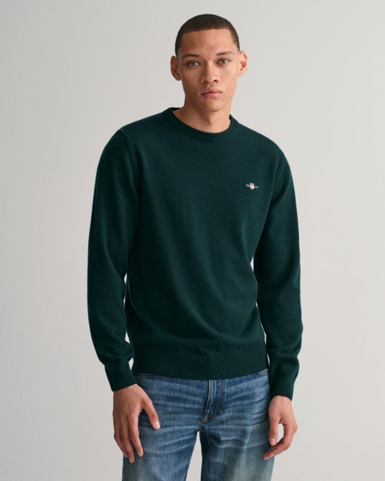 Gant Apparel Mens SUPERFINE LAMBSWOOL C 374/TARTAN GREEN