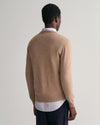 Gant Apparel Mens SUPERFINE LAMBSWOOL V 295/DK SAND MELANGE