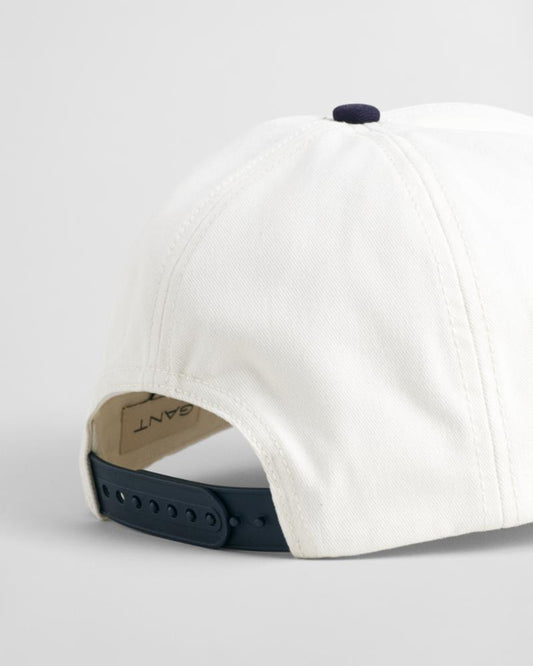 Gant Apparel Mens GANT 1949 VARSITY ARCH COTTON CAP 113/EGGSHELL