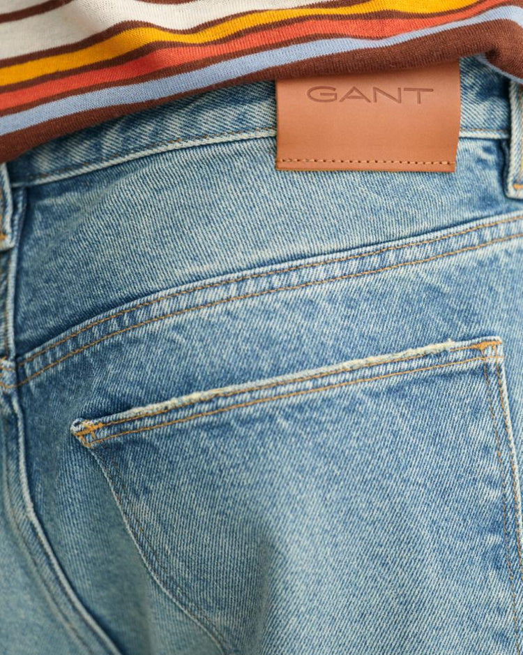 Gant Apparel Mens LOOSE FIT JEANS 961/DARK BLUE WORN IN