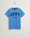 Gant Apparel Mens MD. GANT SS T-SHIRT 445/PACIFIC BLUE