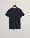 Gant Apparel Mens LINEN REGULAR T-SHIRT 433/EVENING BLUE