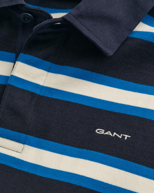 Gant, Breton Rugby Shirt Mens, Evening 433