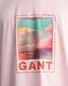 Gant Apparel Mens WASHED GRAPHIC SS T-SHIRT 637/CALIFORNIA PINK
