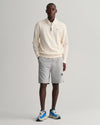 Gant Apparel Mens WAFFLE TEXTURE HALF ZIP 130/CREAM