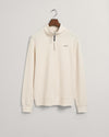 Gant Apparel Mens WAFFLE TEXTURE HALF ZIP 130/CREAM