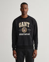 Gant Apparel Mens GANT CREST SHIELD CNECK SWEAT 5/BLACK