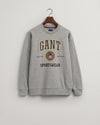 Gant Apparel Mens GANT CREST SHIELD CNECK SWEAT 93/GREY MELANGE