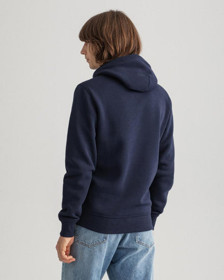 Gant Apparel Mens ARCHIVE SHIELD HOODIE 433/EVENING BLUE