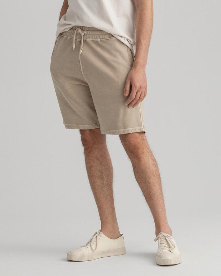 Gant Apparel Mens D2. SUNFADED SWEAT SHORTS 200/PLAZA TAUPE