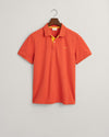 Gant Apparel Mens REG CONTRAST PIQUE SS RUGGER 828/BURNT ORANGE