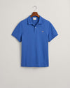 Gant Apparel Mens REG SHIELD SS PIQUE POLO 407/RICH BLUE