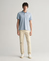 Gant Apparel Mens REG SHIELD SS PIQUE POLO 474/DOVE BLUE