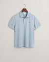 Gant Apparel Mens REG SHIELD SS PIQUE POLO 474/DOVE BLUE