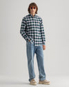 Gant Apparel Mens REG TARTAN BANNER SHIELD BD 433/EVENING BLUE