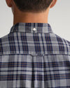 Gant Apparel Mens REG OXFORD CHECK SHIRT 433/EVENING BLUE