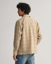 Gant Apparel Mens REL WOOL BLEND CHECK SHIRT 130/CREAM