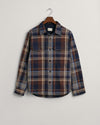 Gant Apparel Mens HEAVY TWILL CHECK OVERSHIRT 410/MARINE