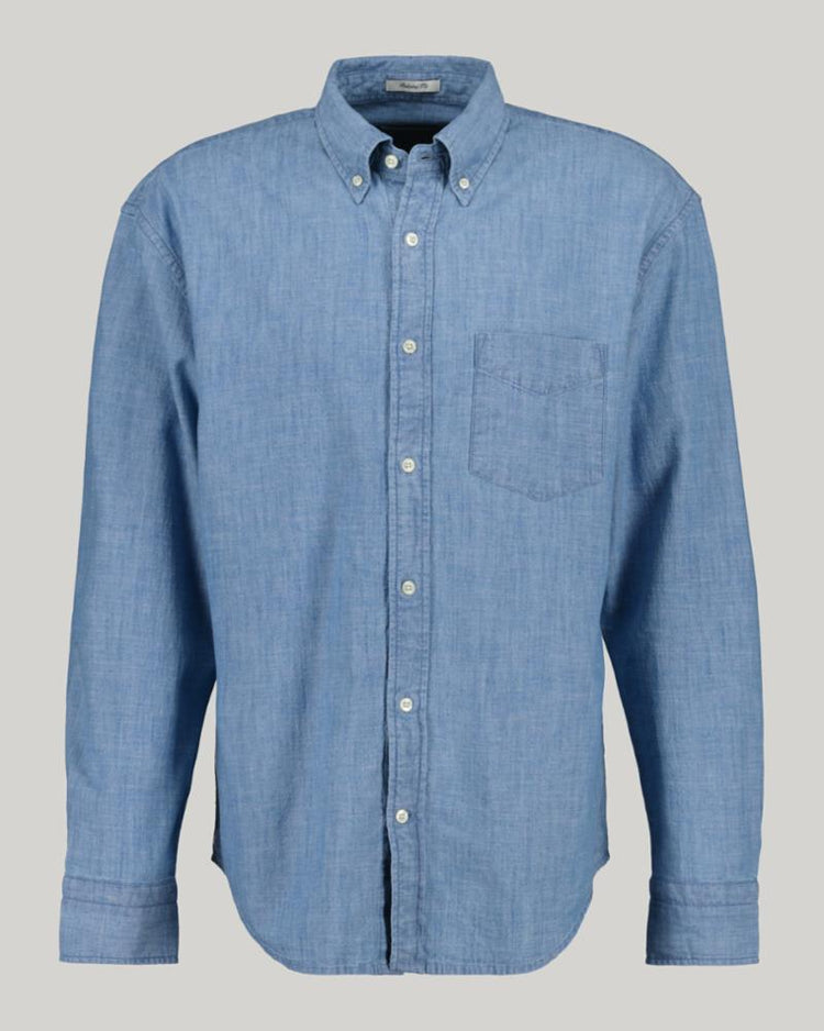 Gant Apparel Mens REL CHAMBRAY SHIRT 990/LIGHT BLUE