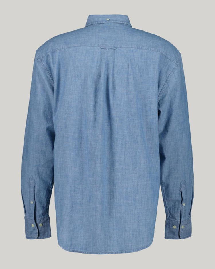 Gant Apparel Mens REL CHAMBRAY SHIRT 990/LIGHT BLUE