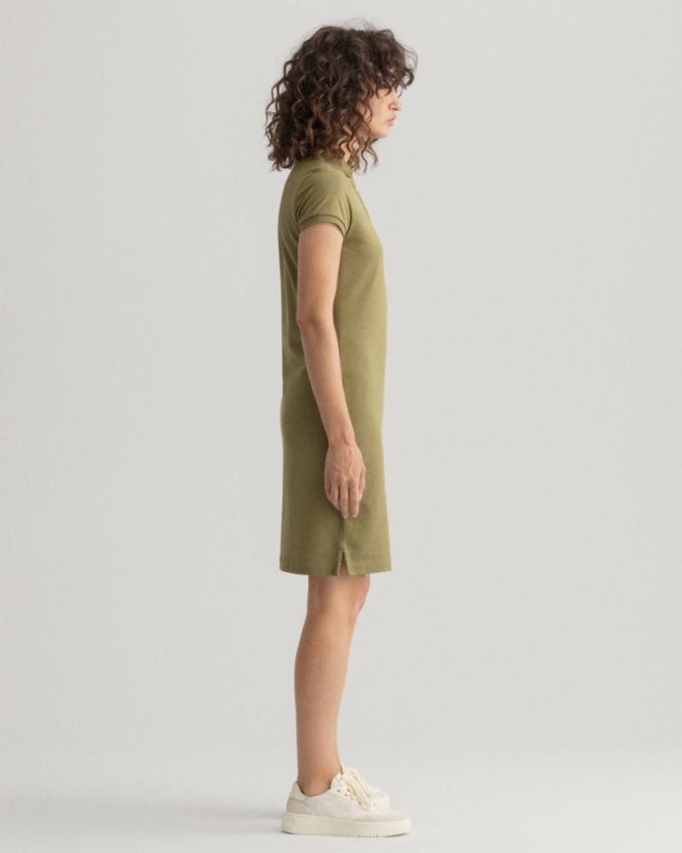 Gant Apparel Womens ORIGINAL PIQUE SS DRESS 333/UTILITY GREEN