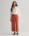 Gant Apparel Womens WIDE CROPPED BELTED PANTS 861/LIGHT COPPER
