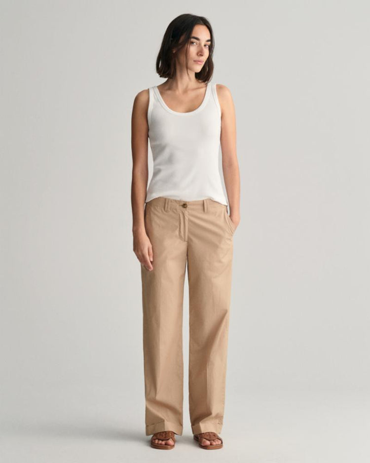 Gant Apparel Womens REL LIGHTWEIGHT CHINOS 248/DARK KHAKI