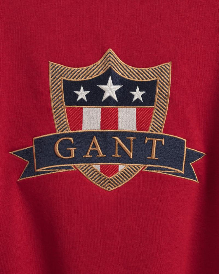 Gant Apparel Womens GANT BANNER SHIELD SWEAT 630/EQUESTRIAN RED