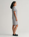 Gant Apparel Womens STRIPED SS T-SHIRT DRESS 409/CLASSIC BLUE