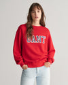 Gant Apparel Womens LOGO C-NECK SWEAT 630/RUBY RED