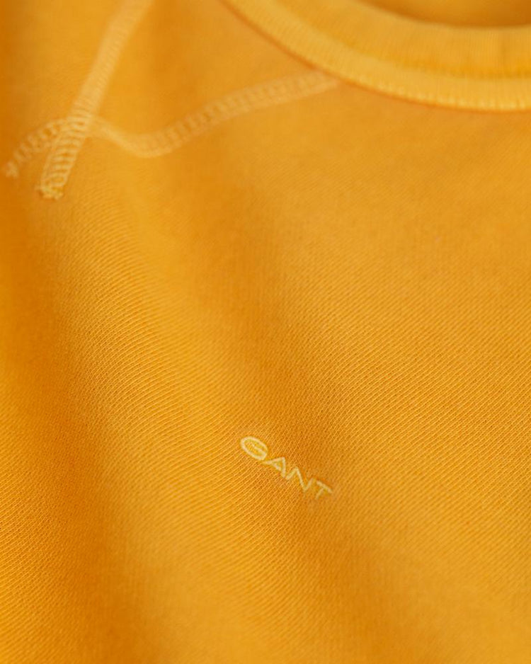 Gant Apparel Womens REL SUNFADED C-NECK SWEAT 779/MEDAL YELLOW