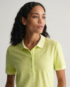 Gant Apparel Womens SUNFADED SS PIQUE POLO 320/PASTEL LIME