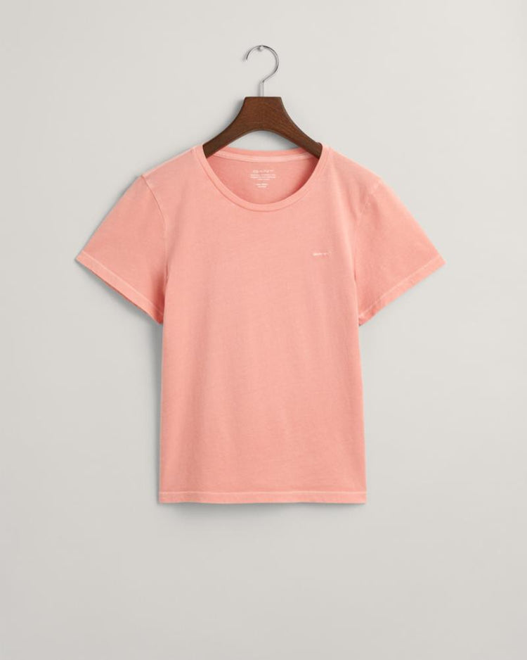 Gant Apparel Womens REG SUNFADED SS C-NECK T-SHIRT 624/PEACHY PINK