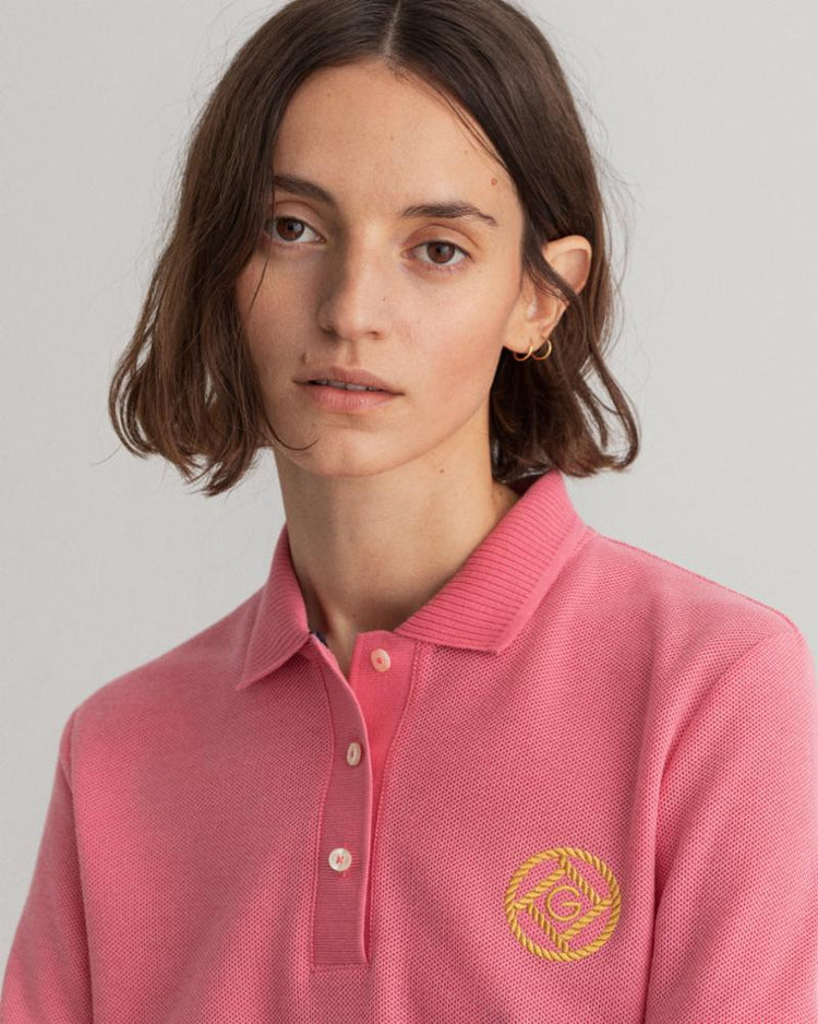 Gant Apparel Womens ROPE ICON SS PIQUE 665/RAPTURE ROSE