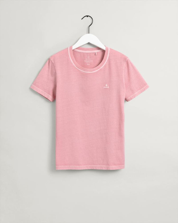 Gant Apparel Womens D2. SUNFADED C-NECK SS T-SHIRT 614/PREPPY PINK