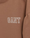 Gant Apparel Womens GRAPHIC PUFF SLEEVE SWEAT 210/ROASTED WALNUT