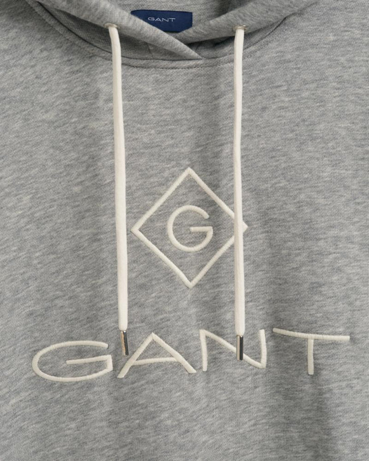 Gant Apparel Womens LOCK UP HOODIE DRESS 93/GREY MELANGE