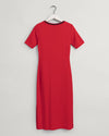 Gant Apparel Womens C-NECK SS JERSEY DRESS 620/BRIGHT RED
