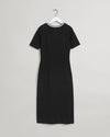 Gant Apparel Womens C-NECK SS JERSEY DRESS 5/BLACK